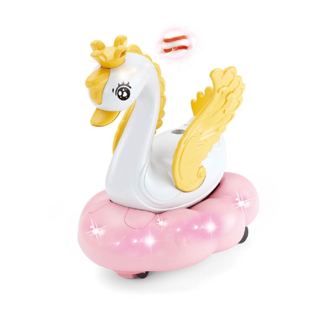 Princess Swan Ride-On Toy with Lights